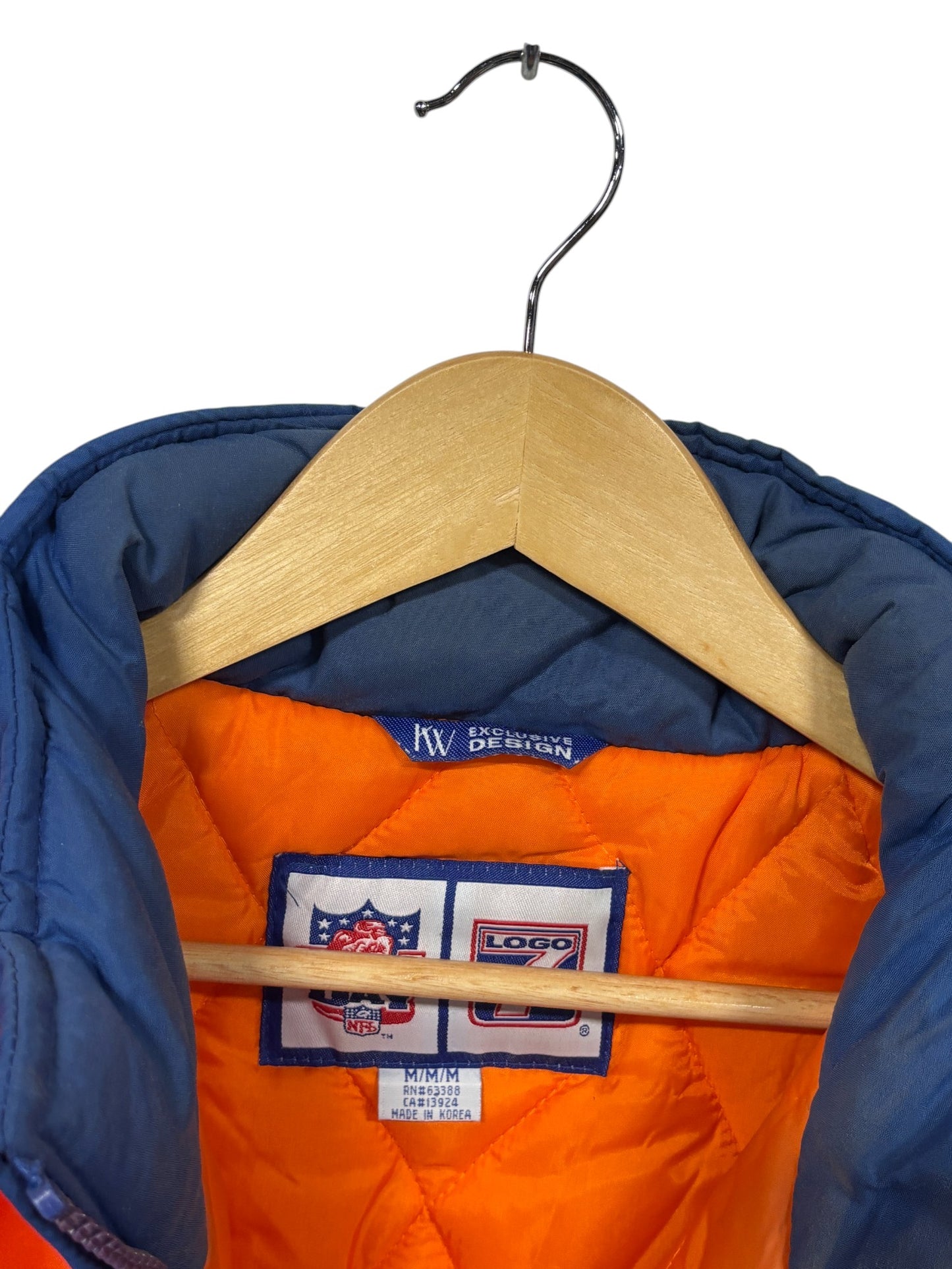 Vintage 90's Logo 7 Denver Broncos Big Puffer Jacket Size Medium