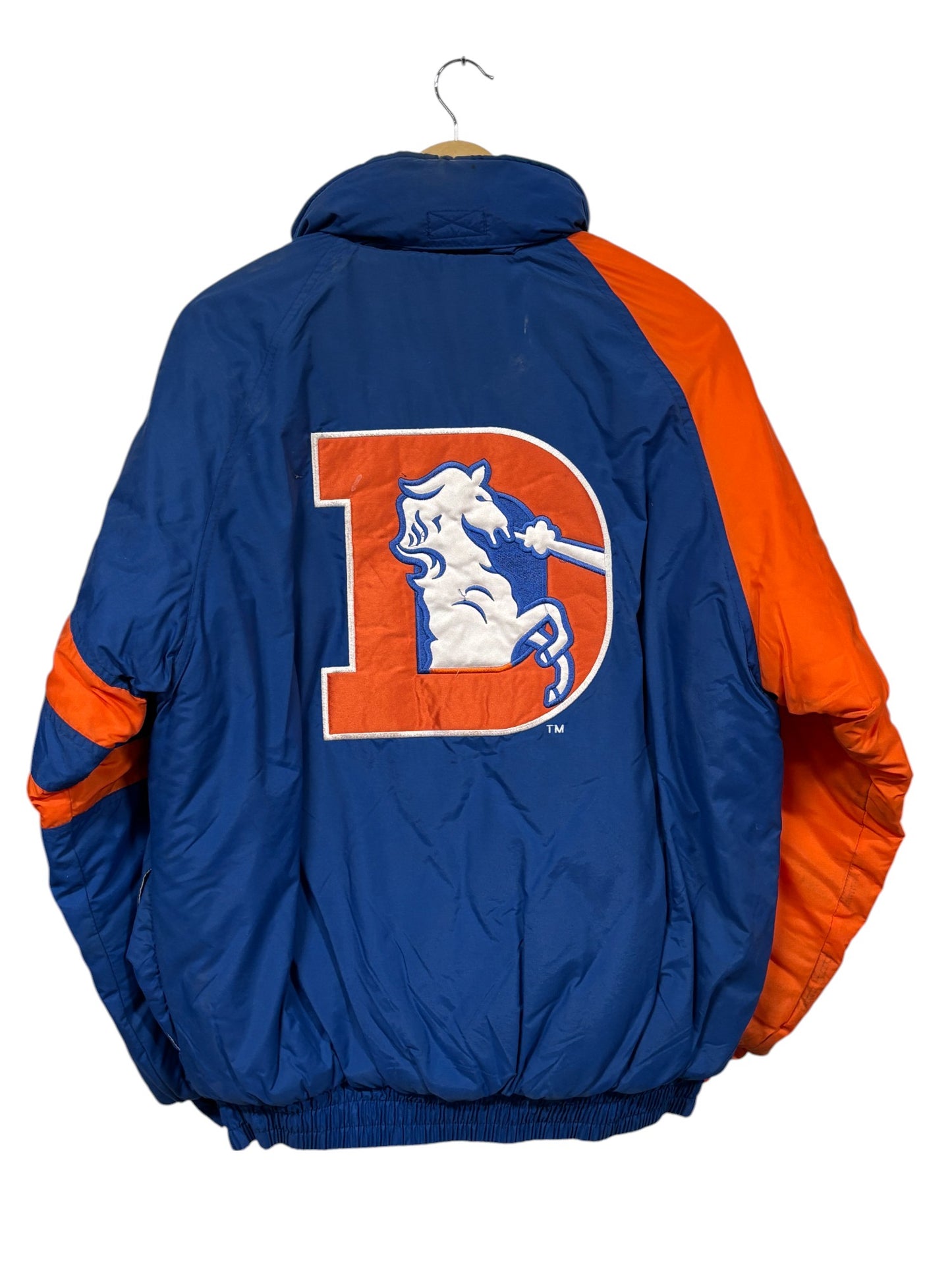 Vintage 90's Logo 7 Denver Broncos Big Puffer Jacket Size Medium