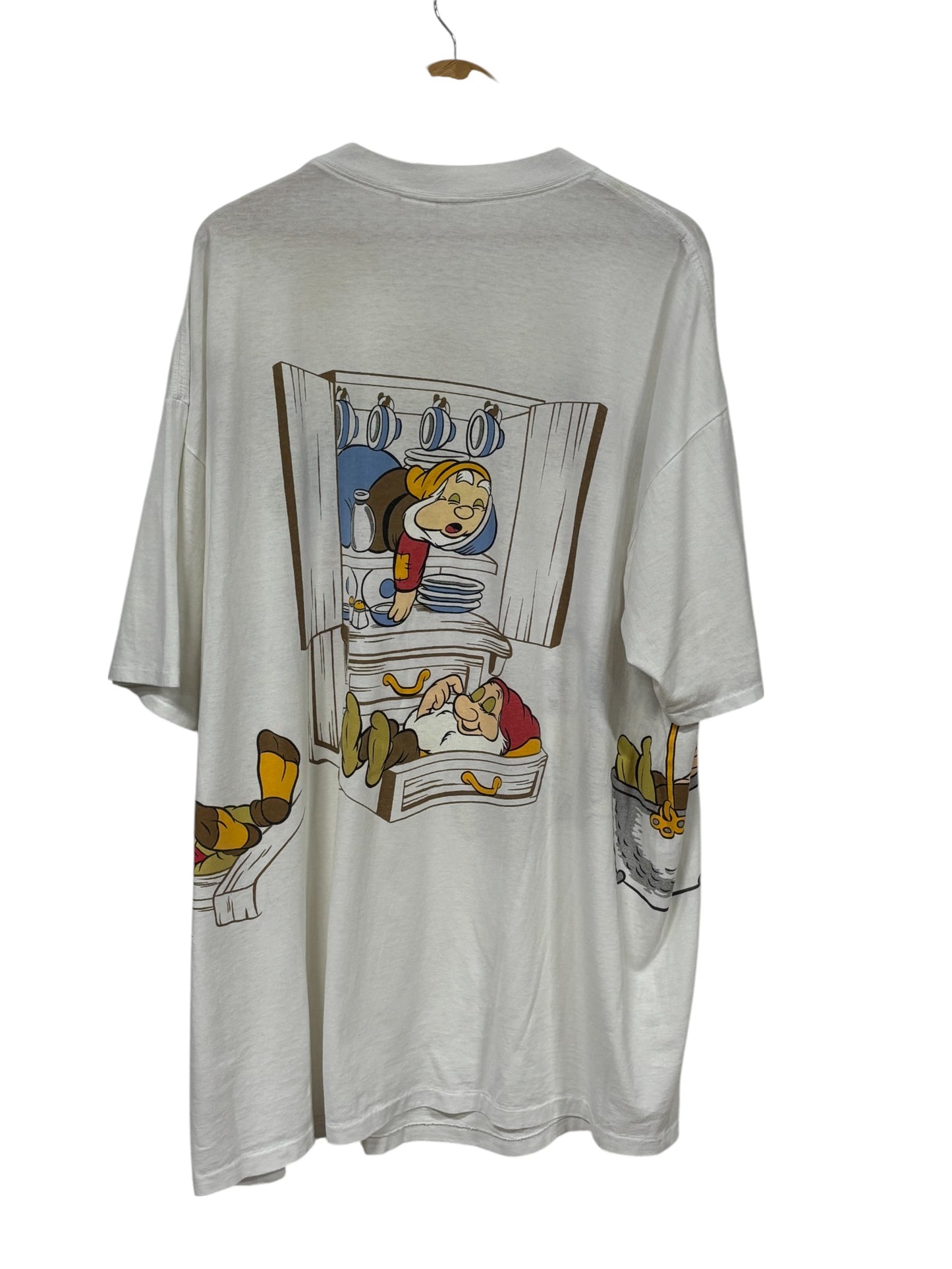 Vintage 90's Disney Seven Dwarves Cartoon Sleep Shirt Size XXL (Tall)