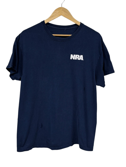 Vintage 00's NRA Keep Calm Carry Guns Graphic Tee Size Large