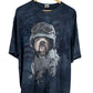 Vintage Y2K Patriotic Bulldog Military Graphic Tee Size XXL