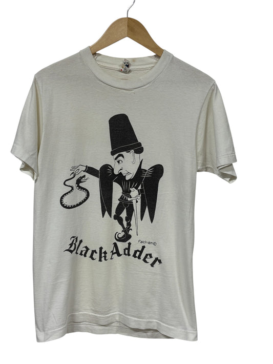Vintage 80's Black Adder Rowan Atkinson Television TV Promo Tee Size Medium