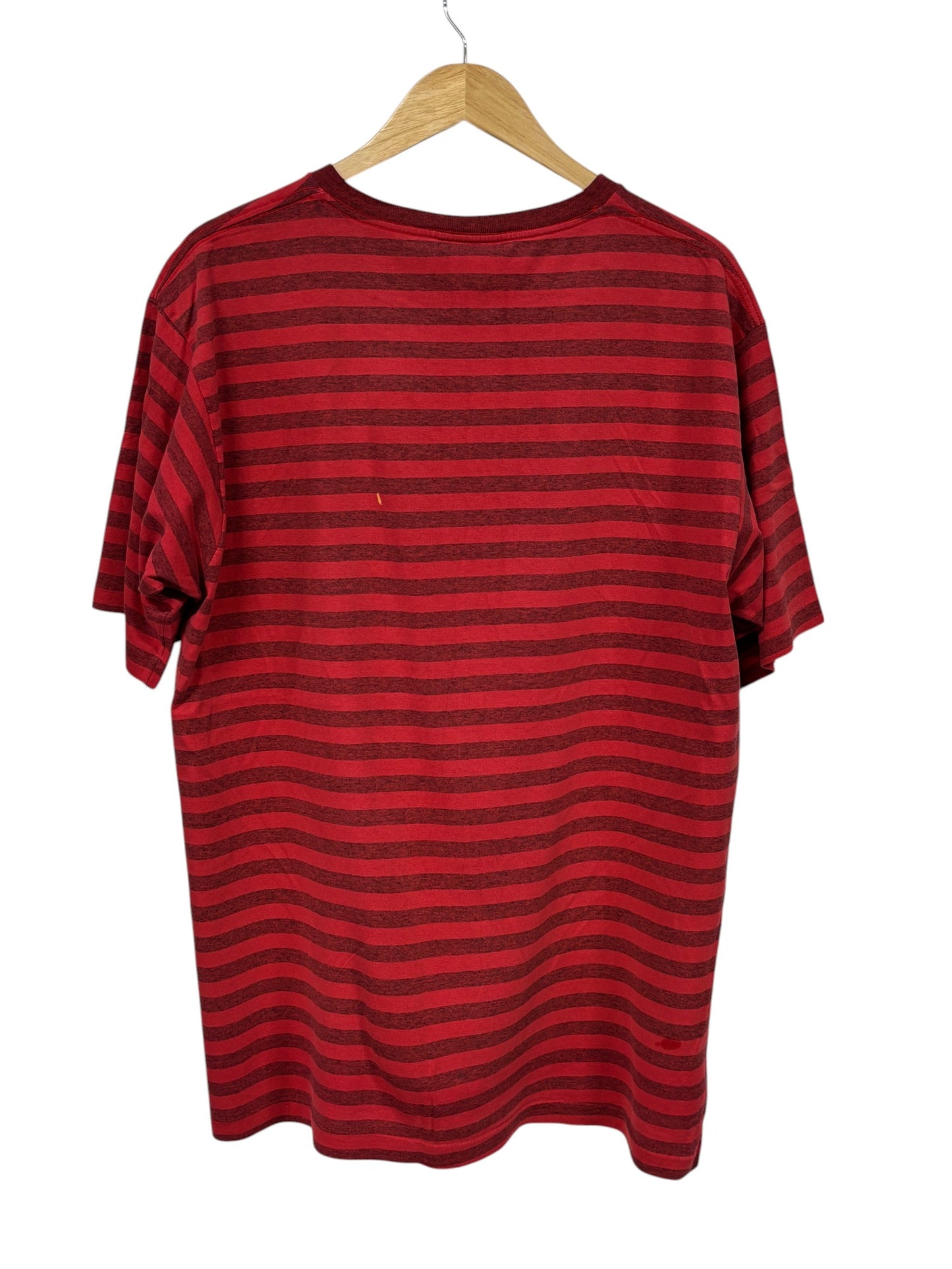 Vintage 90's Reebok Striped Spell Out Tee Size XL