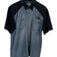 Vintage Harley Davidson Embroidered Mechanic Style Button Up Shirt Size Large
