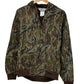 Vintage Muleskins Made in USA Woodland Camo Zip Up Hoodie Size Large
