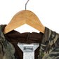Vintage Muleskins Made in USA Woodland Camo Zip Up Hoodie Size Large