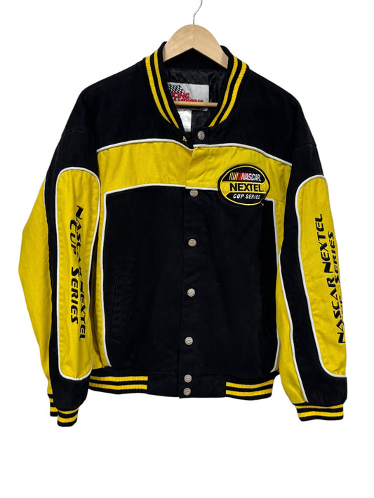 NASCAR Nextel Cup Series Black Yellow Racing Jacket Size Large
