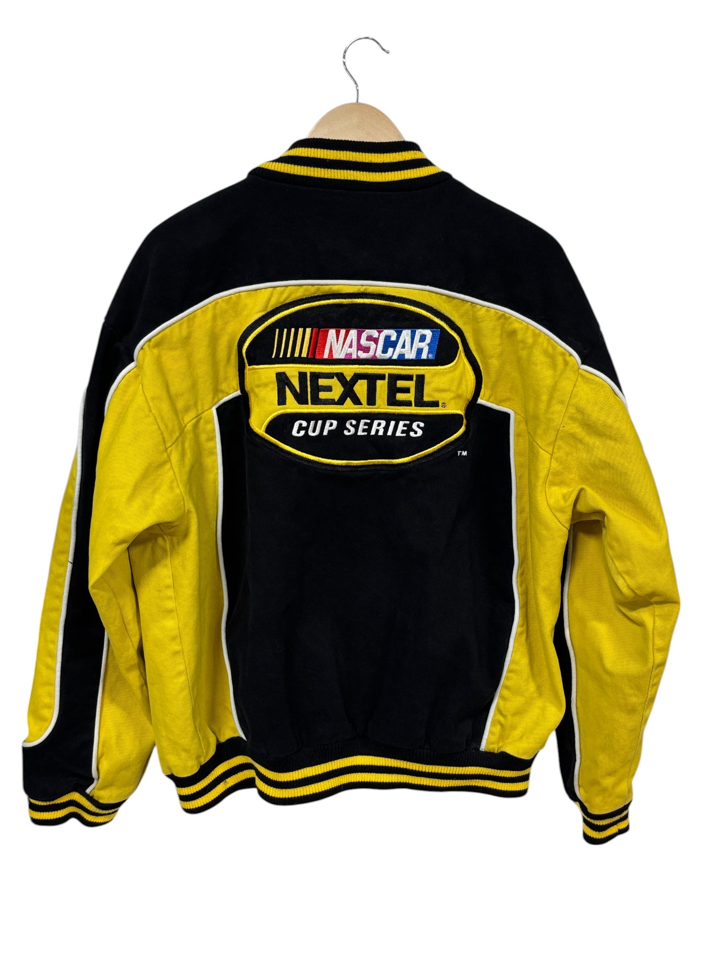 NASCAR Nextel Cup Series Black Yellow Racing Jacket Size Large