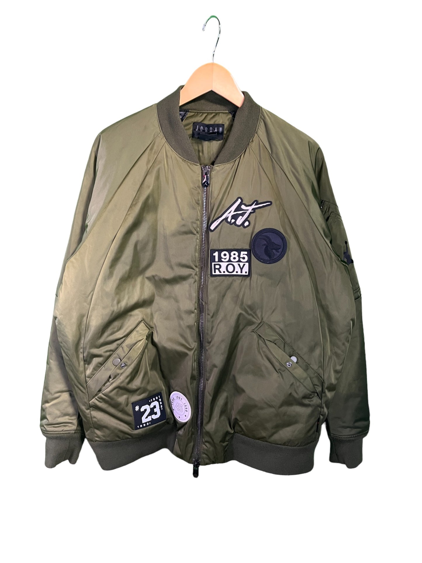 Jordan Rookie of the Year MA-1 Aviator Flight Bomber Jacket Size Large