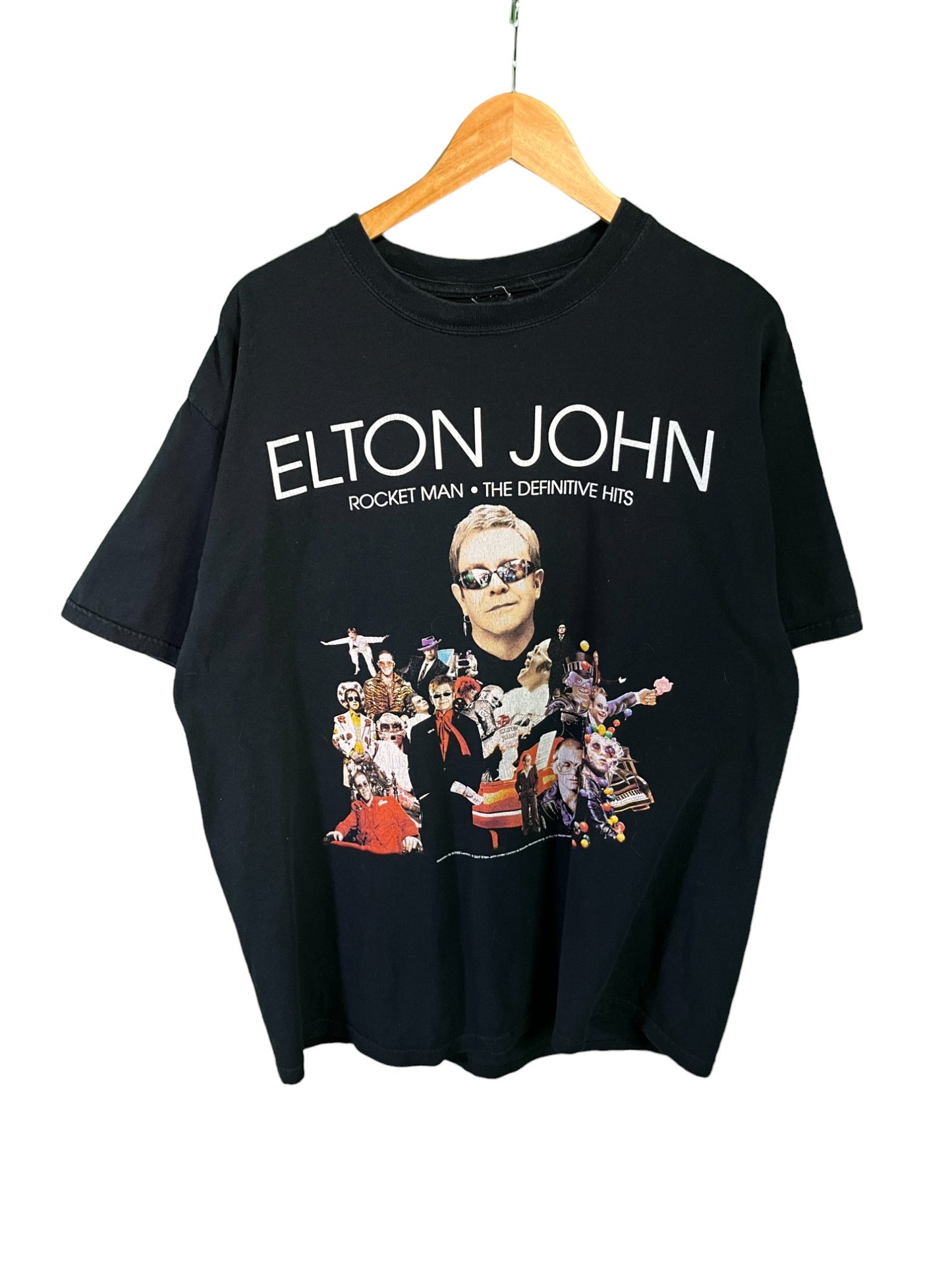 Elton John Rocket Man 2007 Tour Graphic Promo Tee Size XL