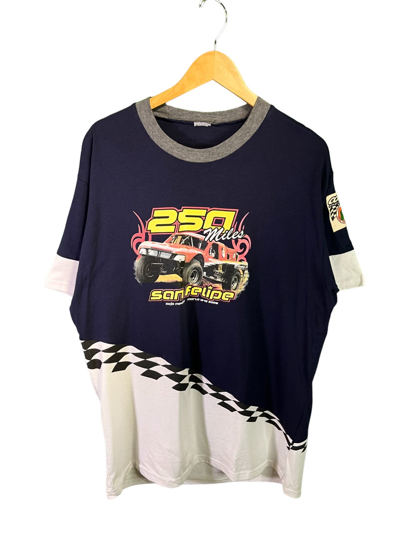 Vintage 00's Baja Mexico Off Road Racing Graphic Tee Size XL