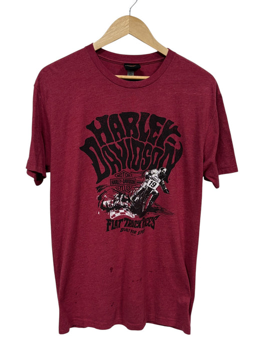 Harley Davidson Indianapolis Biker Graphic Tee Size Large