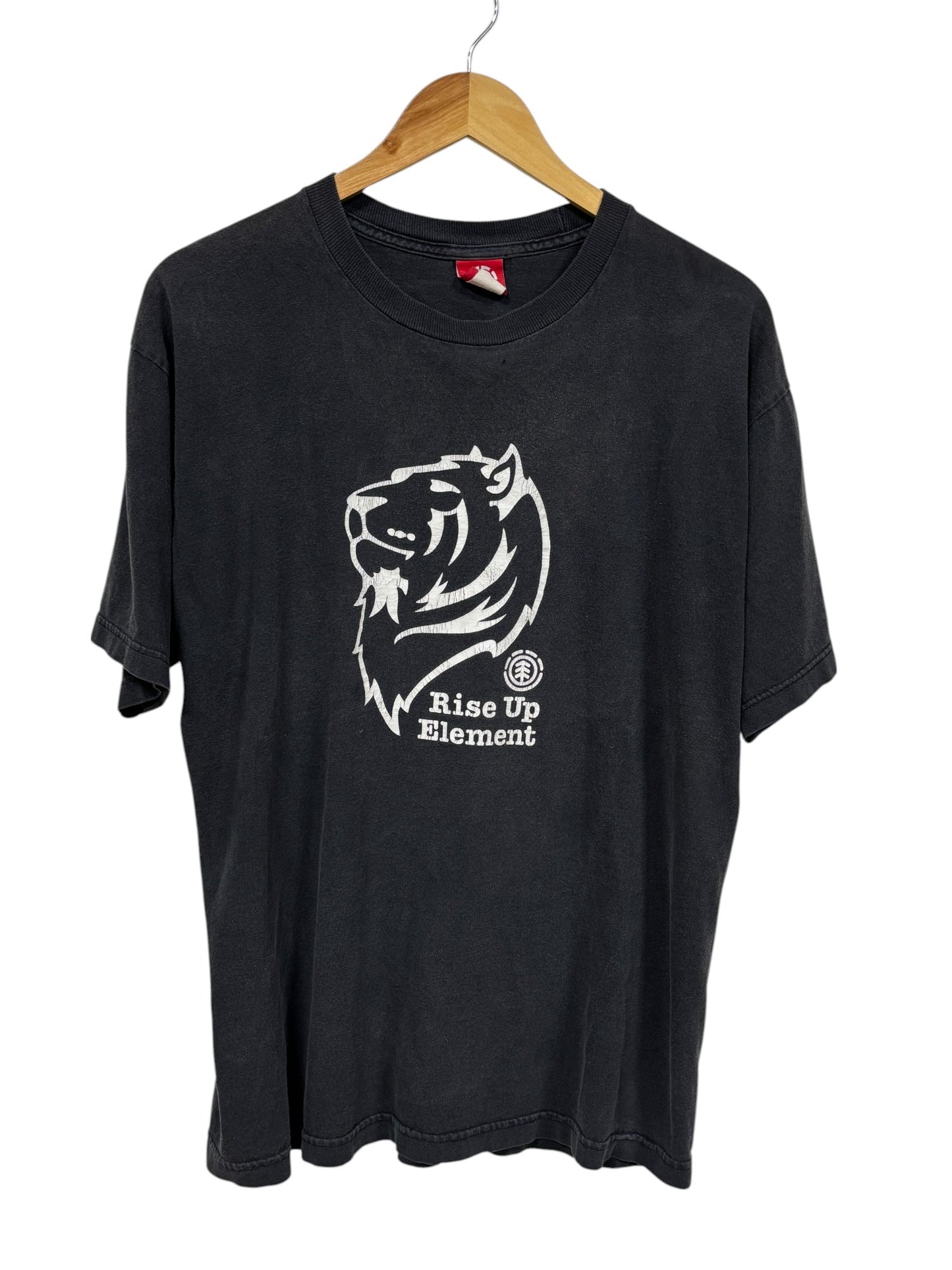 Vintage Y2K Element Skateboards Rise Up Graphic Tee Size Large