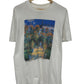 Vintage 90's Claude Monet The Artist's Garden Art Graphic Tee Size Large