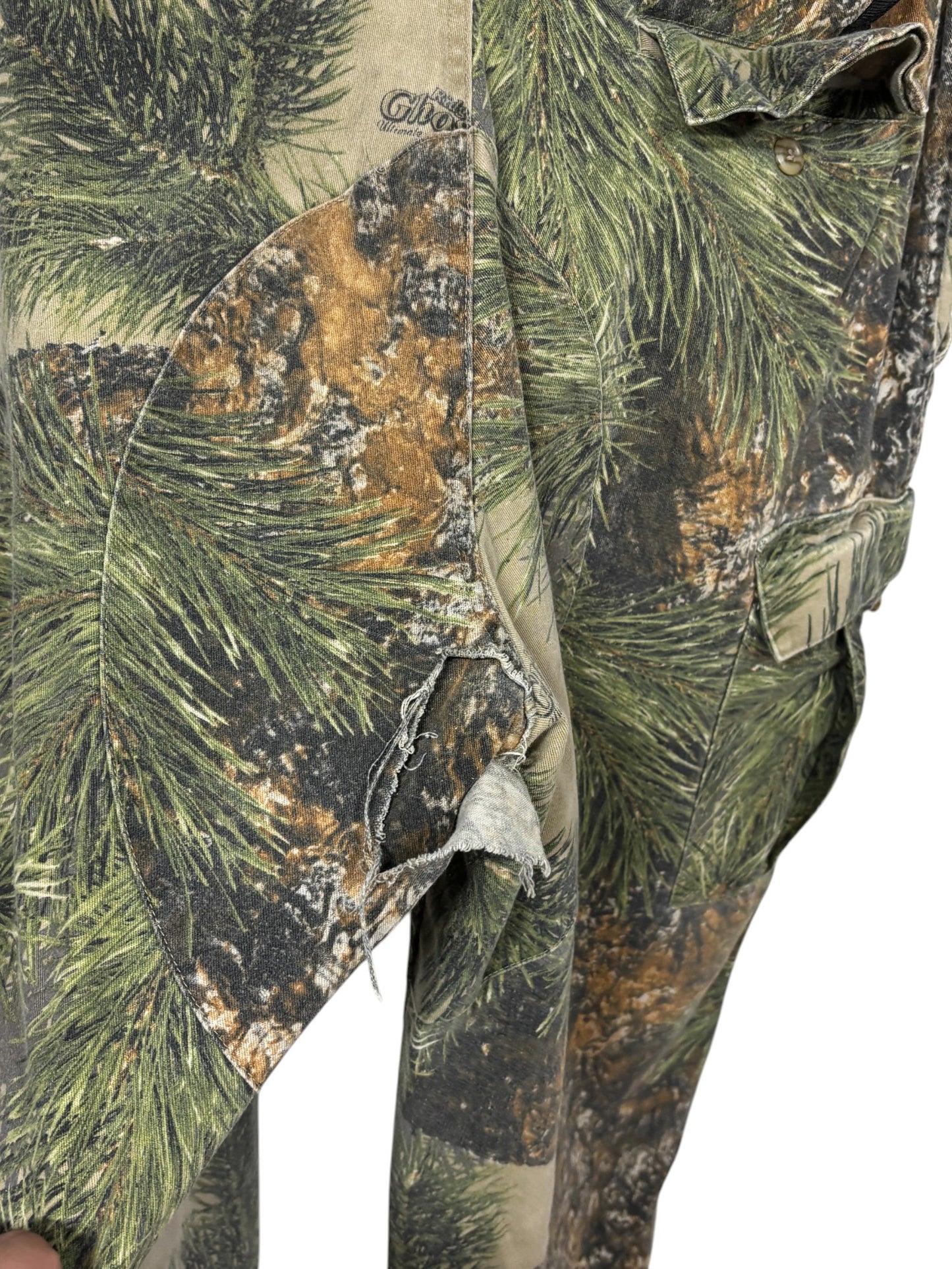 Vintage Ridge Ghost Hunting Camo Cargo Pants Size 34x31