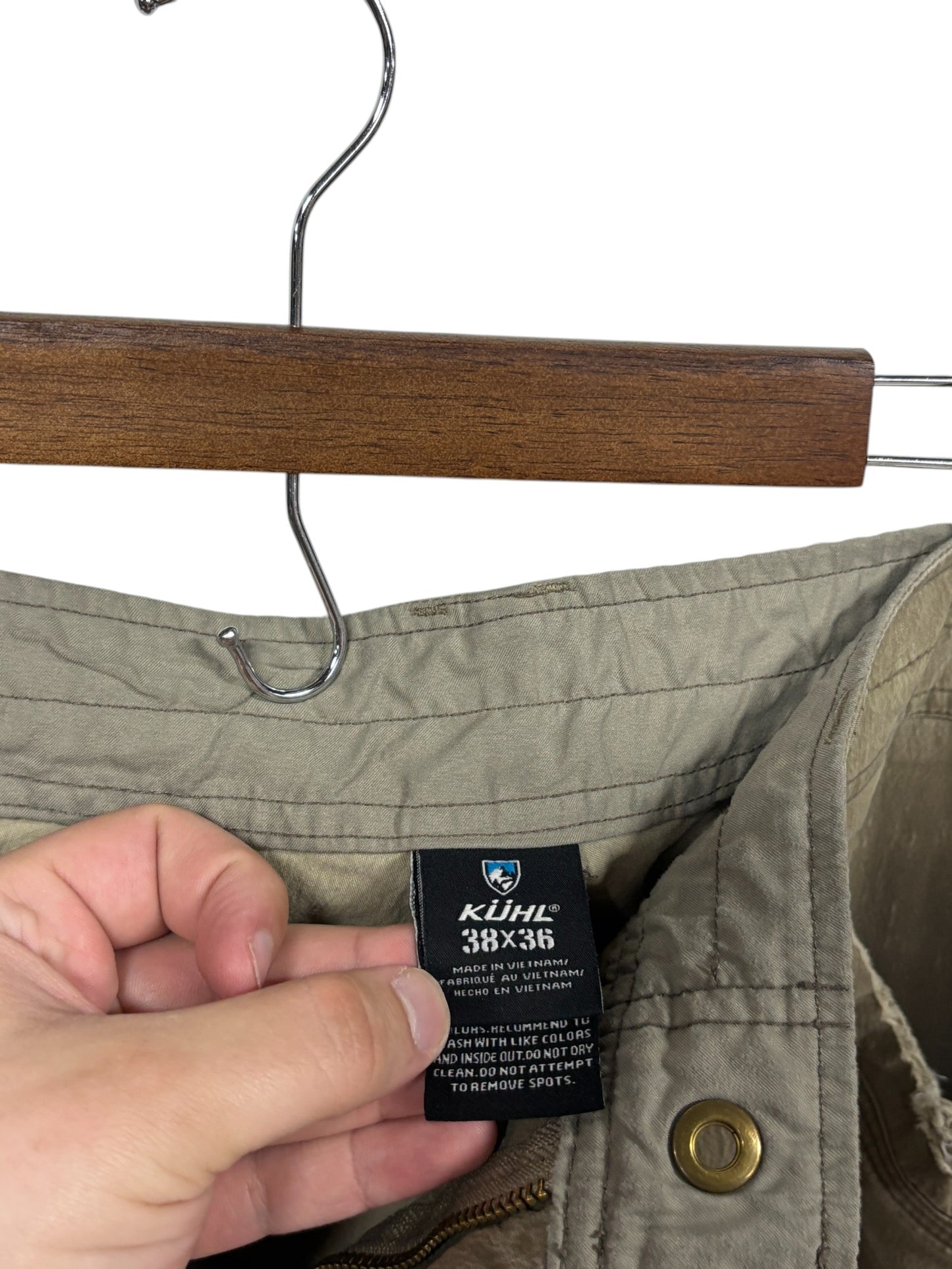 Kuhl Revovler Light Brown Hiking Pants Size 38x36