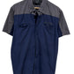 Vintage Harley Davidson Button Up Mechanic Style Shirt Size Large