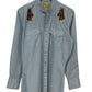 Vintage Ely Western Wildlife Collection Pearl Snap Button Up Shirt Size Medium