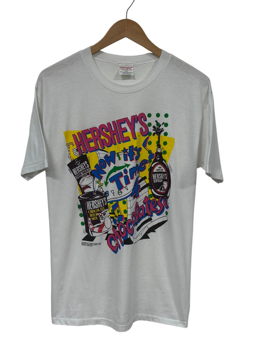 Vintage 1991 Hershey's Chocolate Syrup Graphic Tee Size Large