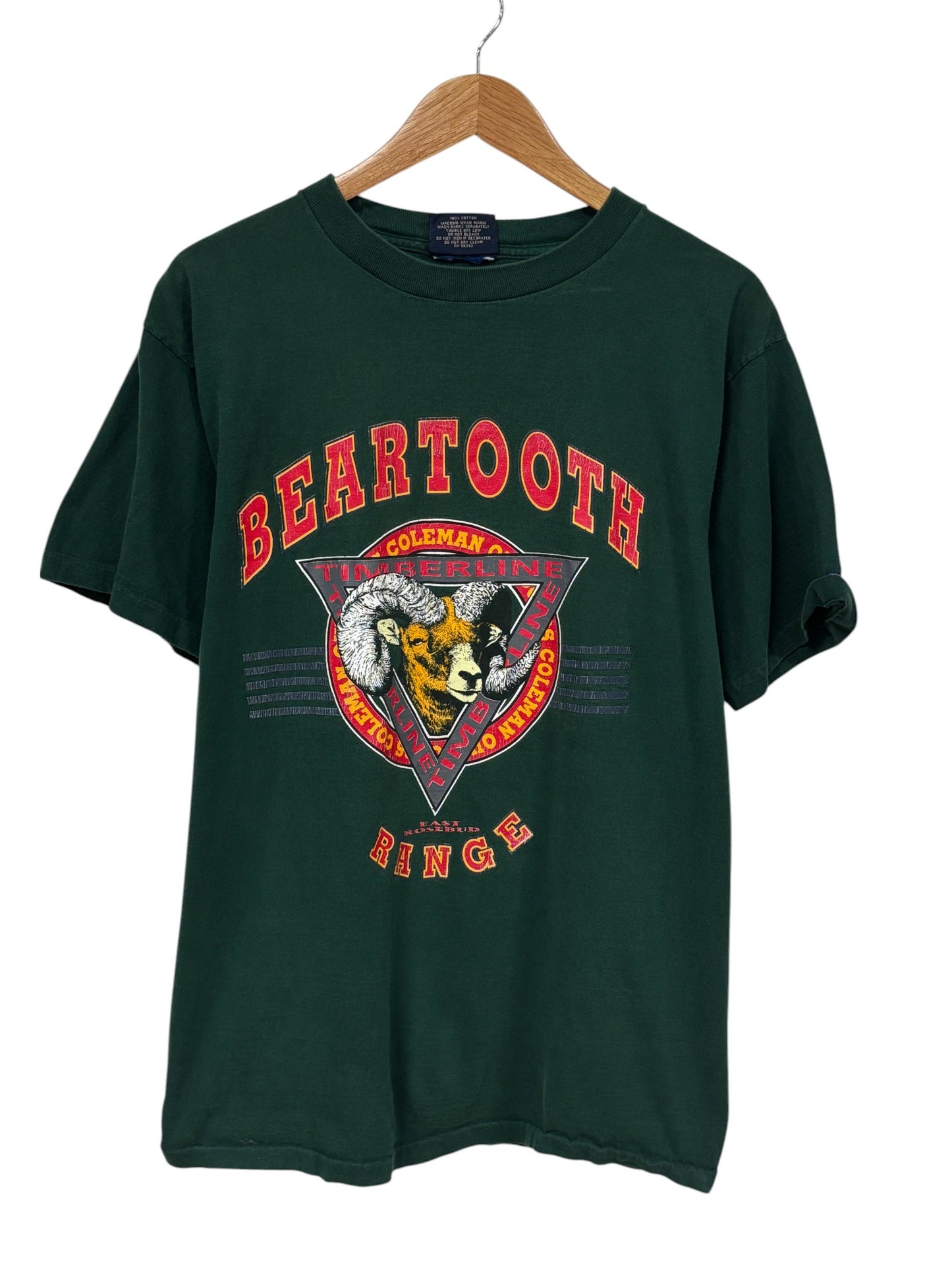Vintage 90's Beartooth Range Ram Nature Graphic Tee Size Large