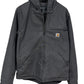 Carhartt Relaxed Fit Grey J140 Zip Up Insulated Work Jacket Size Medium