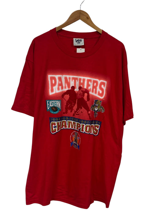 Vintage 1996 Florida Panthers Conference Champions Hockey NHL Tee Size XL