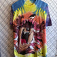 Vintage 1995 Taz Looney Tunes Tie Dye Big Print Cartoon Tee Size Large
