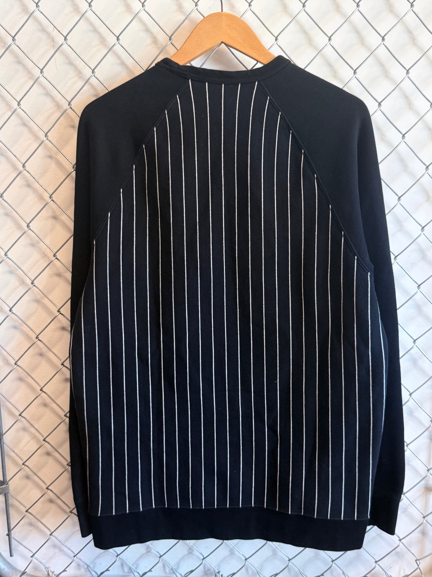 Octobers Very Own OVO Black Pinstripe Familia Sweater Size XL