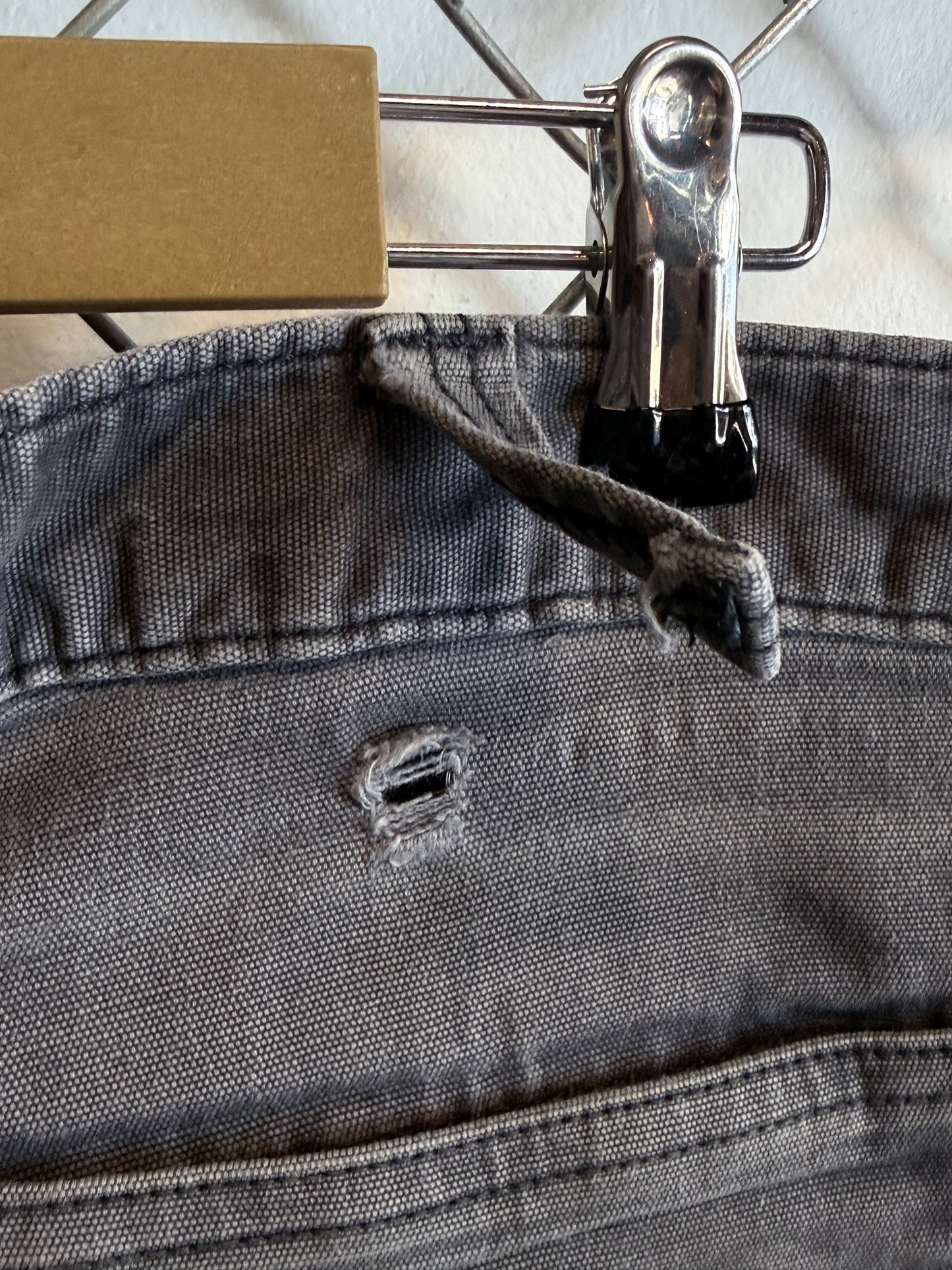 Carhartt Grey Double Knee Carpenter Pants Size 32x31
