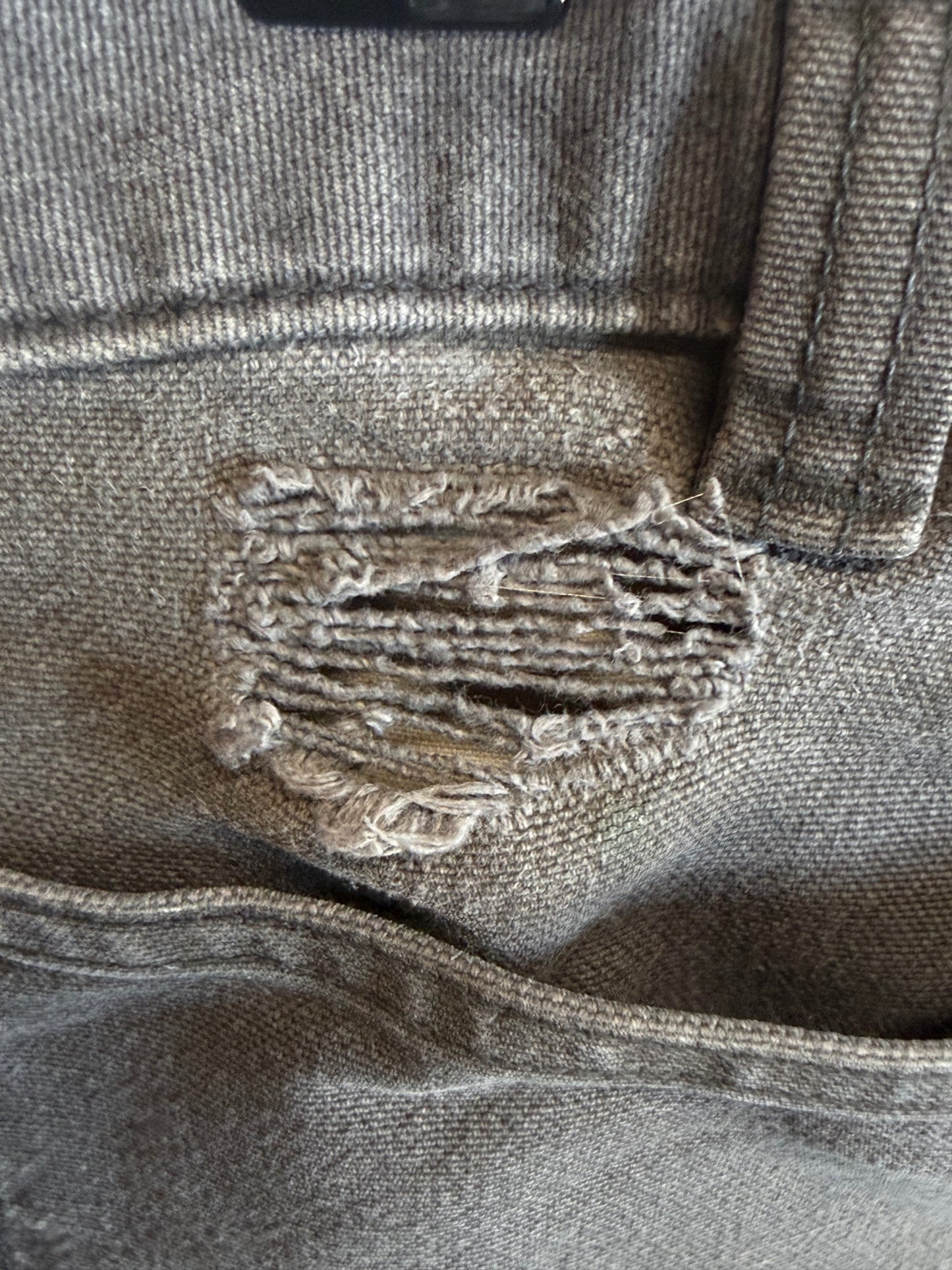 Carhartt Grey Double Knee Carpenter Pants Size 32x31