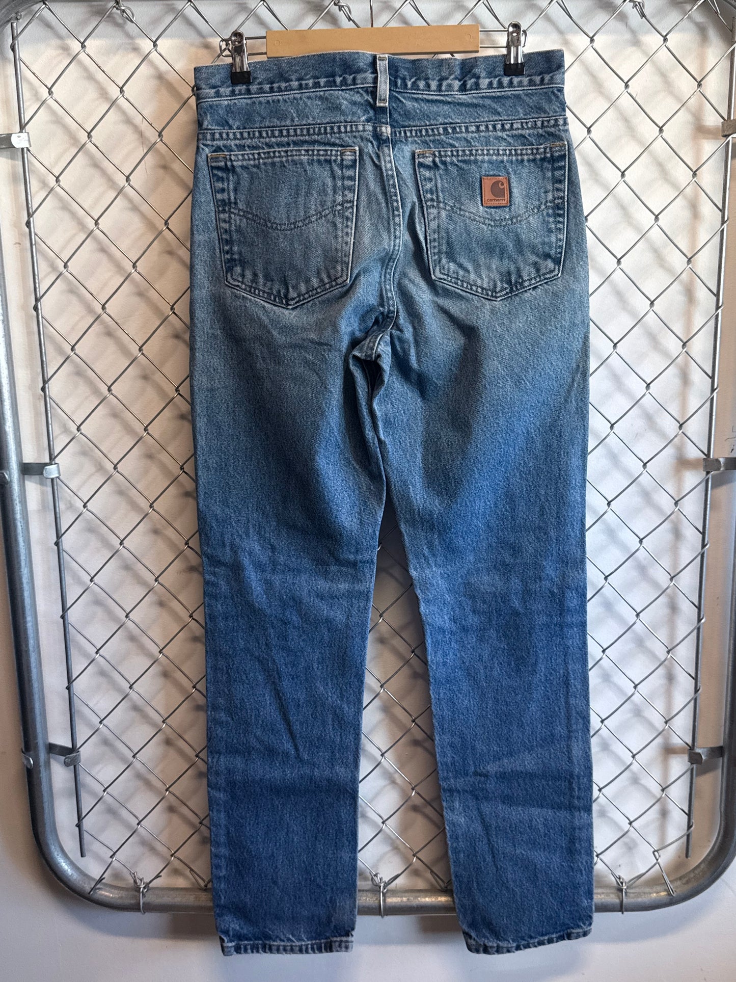 Carhartt Denim Dungaree Fit Carpenter Jeans Size 32x32