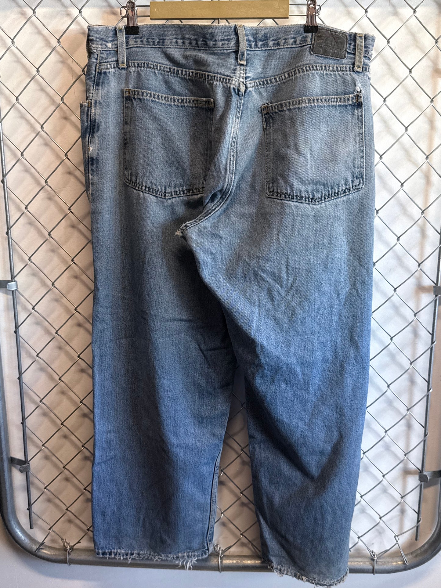 Vintage Levi's Silver Tab Baggy Denim Jeans Size 40x27