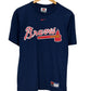Vintage Y2K Nike Center Swoosh Atlanta Braves MLB Baseball Tee Size Small