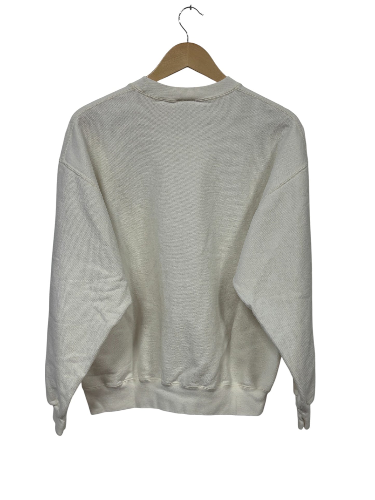 Vintage 90's L&C Lewis and Clark White Crewneck Sweater Size Large