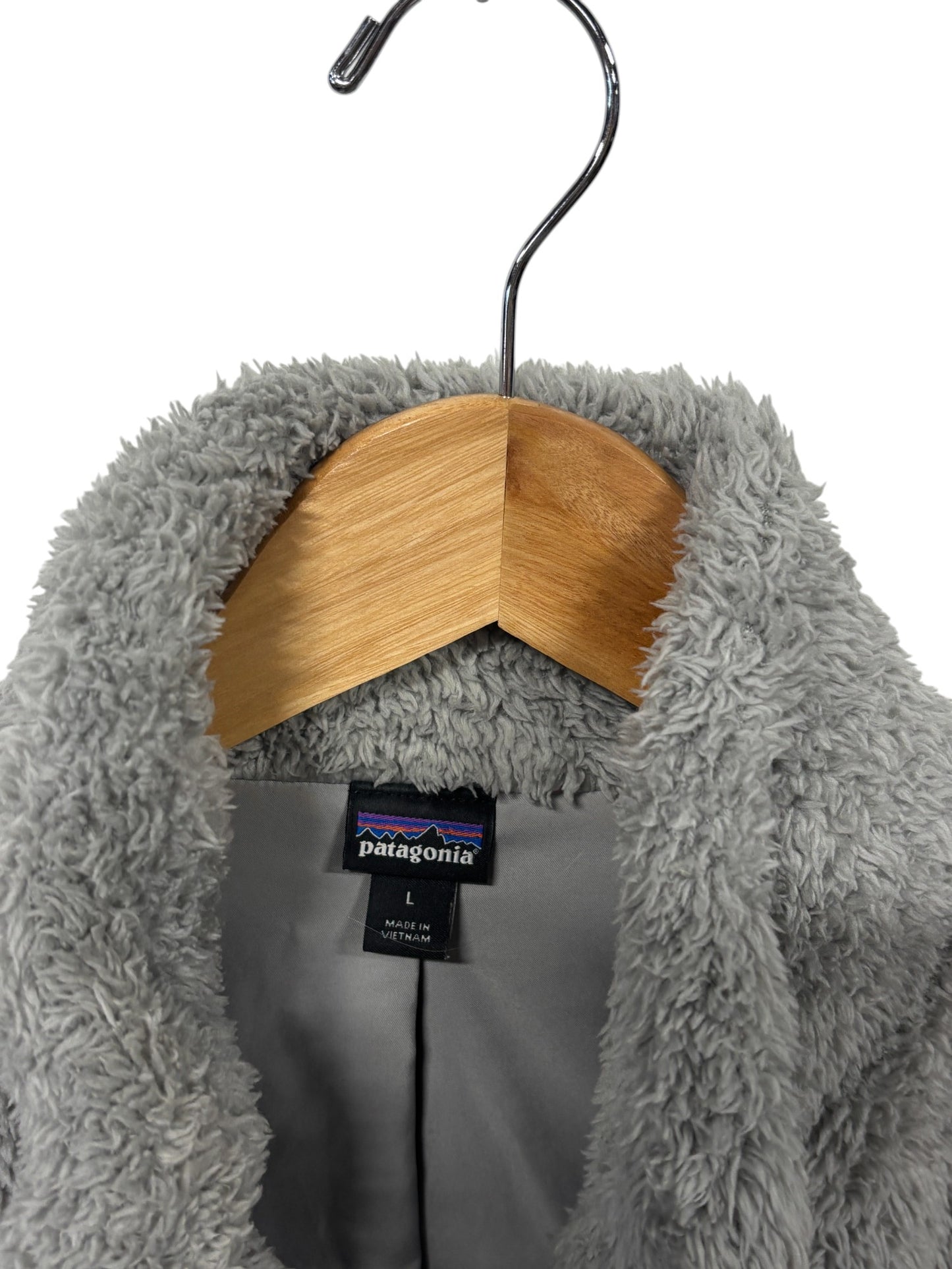 Patagonia Las Gatos Grey Zip Up Vest Size Large