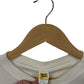 Vintage 80's Velva Sheen Handball Striped White Crewneck Sweater Size Large