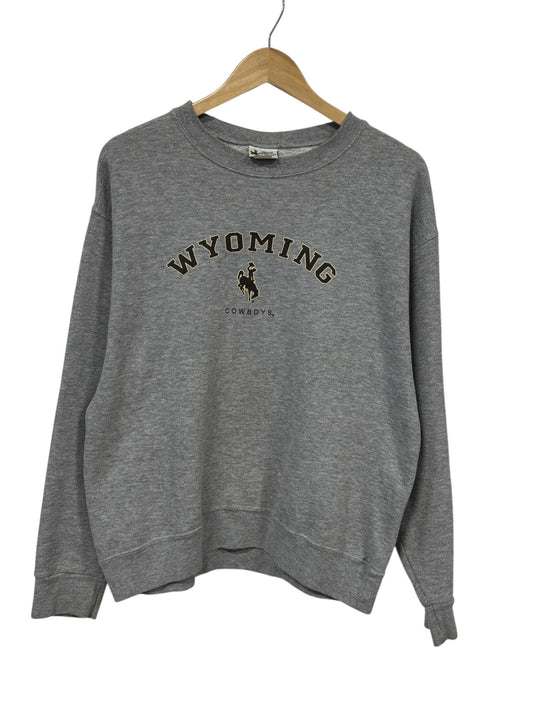 Vintage 90's Wyoming Cowboys Collegiate Logo Crewneck Sweater Size Large