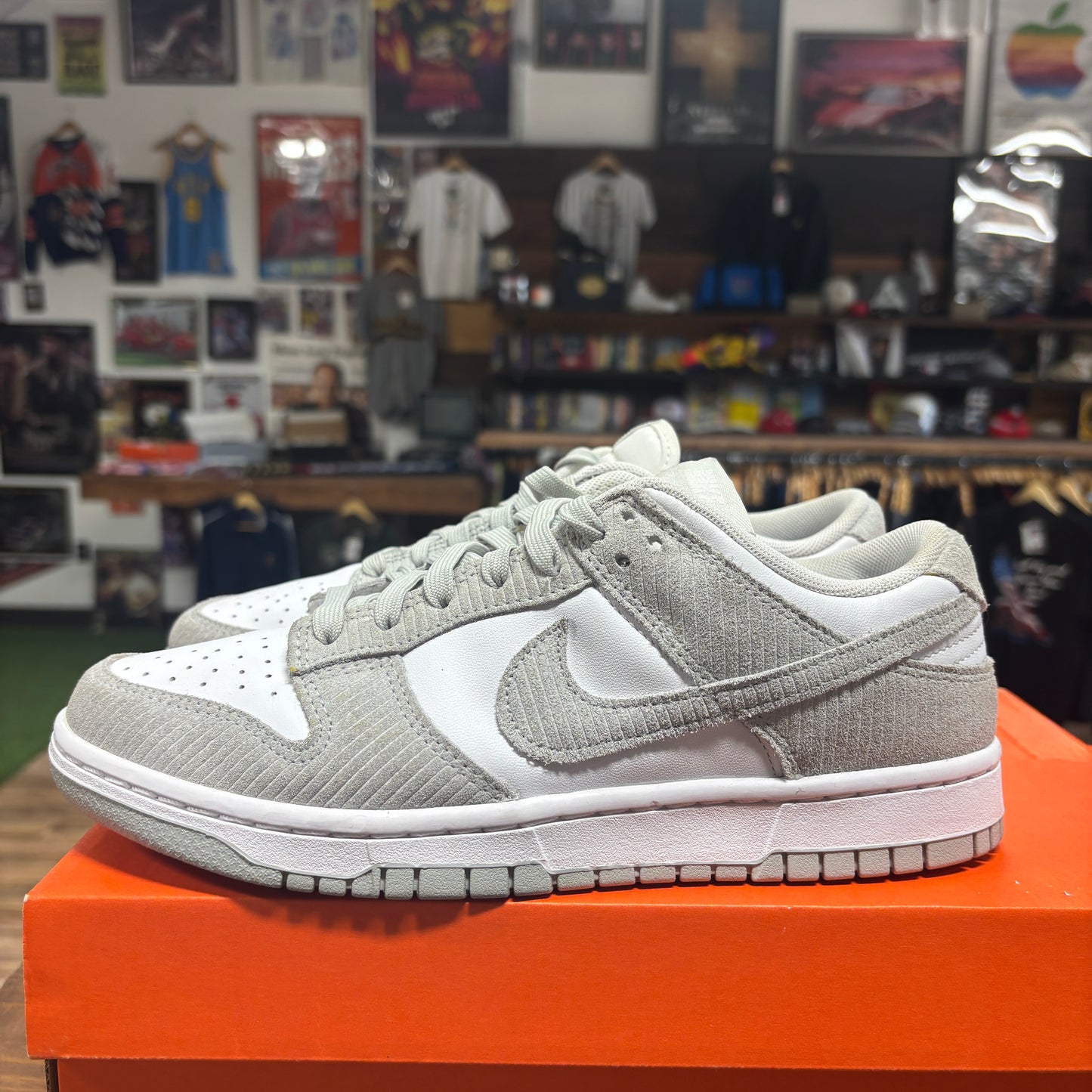 Nike Dunk Low 'Light Silver Corduroy' Size 9W/7.5M