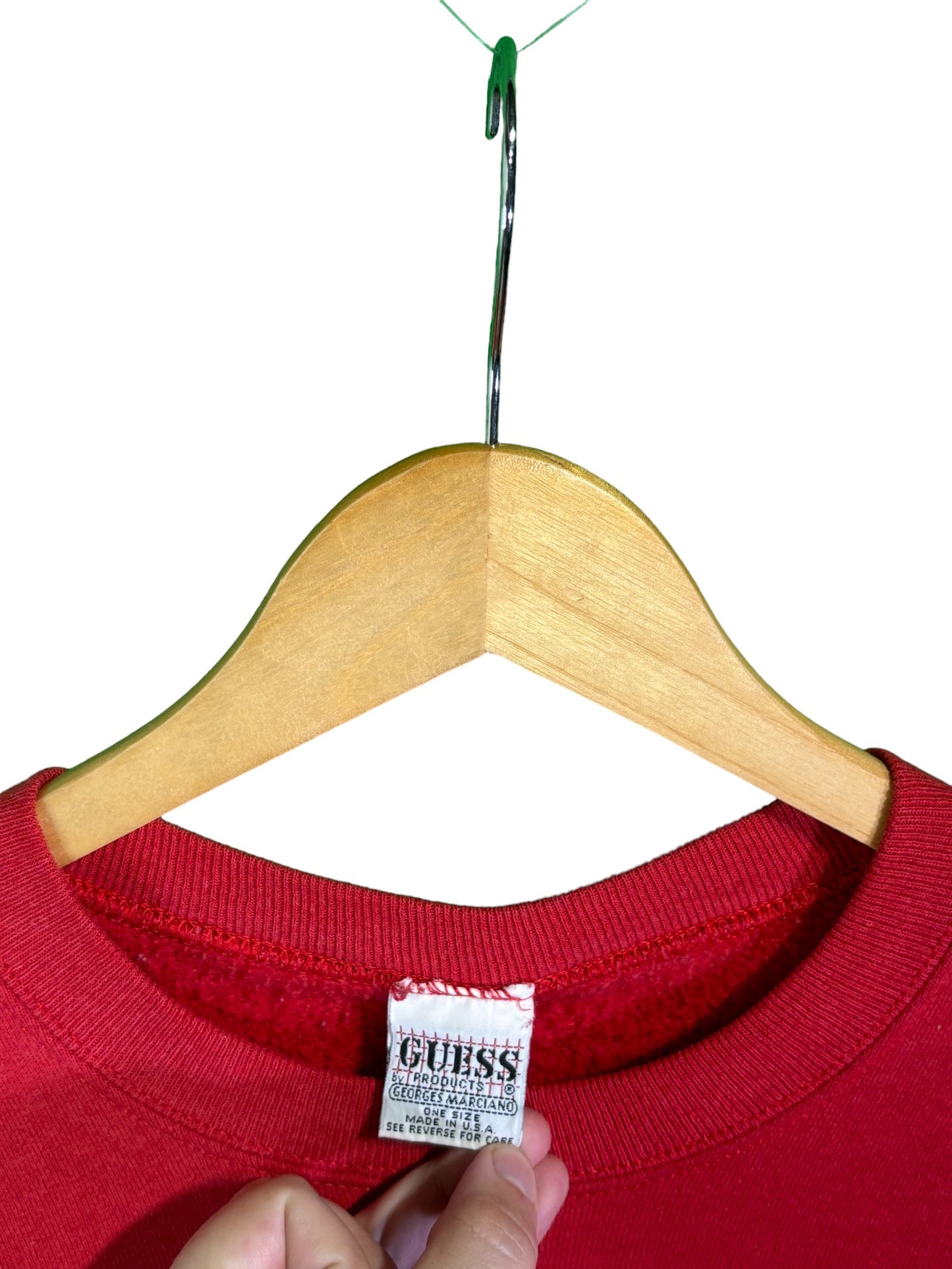 Vintage 90's Guess Knitwear Embroidered Crewneck Sweater Size Large