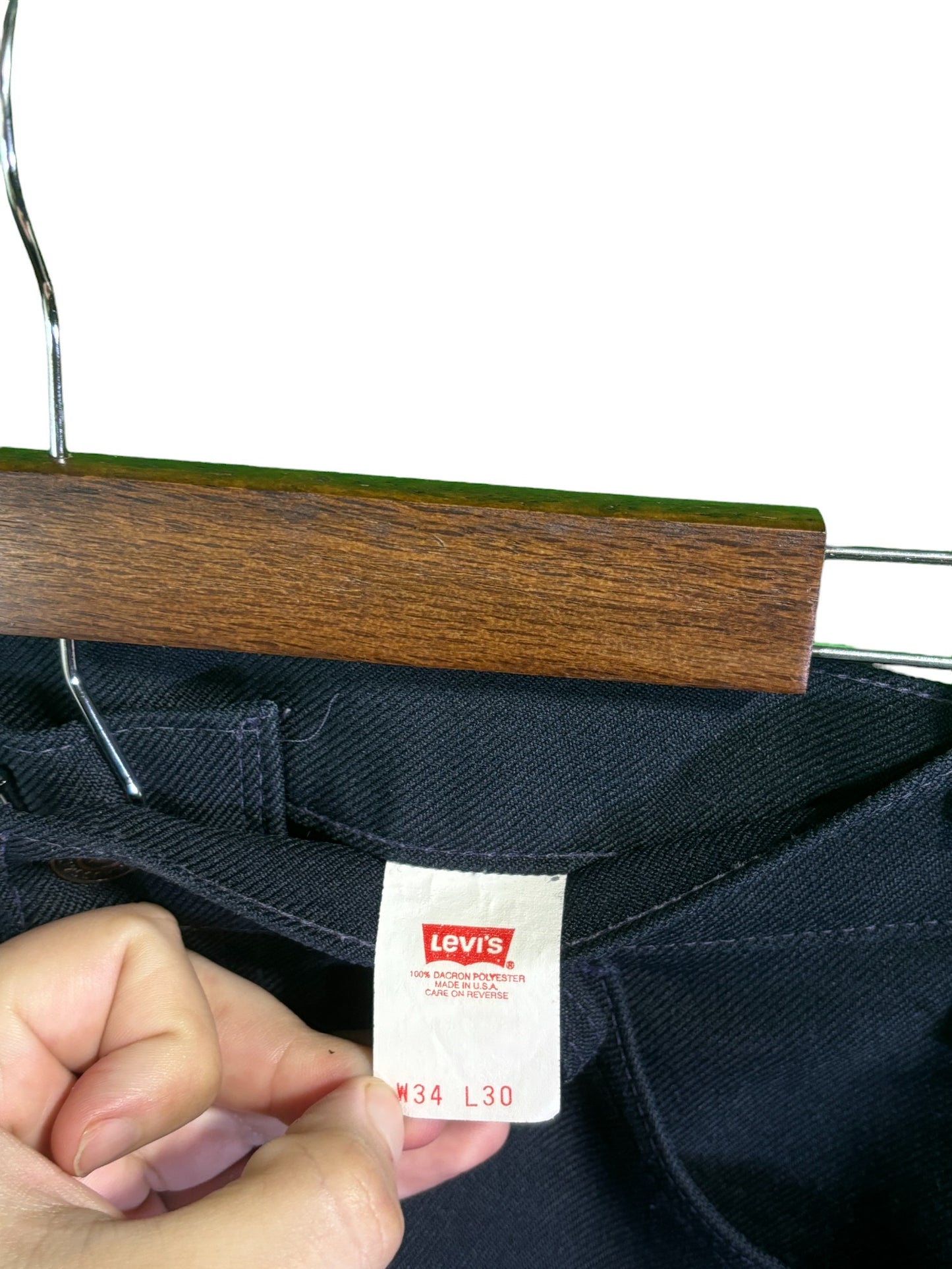 Vintage Levi's Navy Blue Slacks Size 34x26