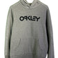 Oakley Classic Spellout Logo Grey Pullover Hoodie Size Medium