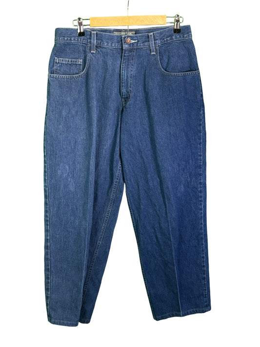 Vintage Levi's SilverTab Medium Wash Baggy Wide Leg Jeans Size 34x29