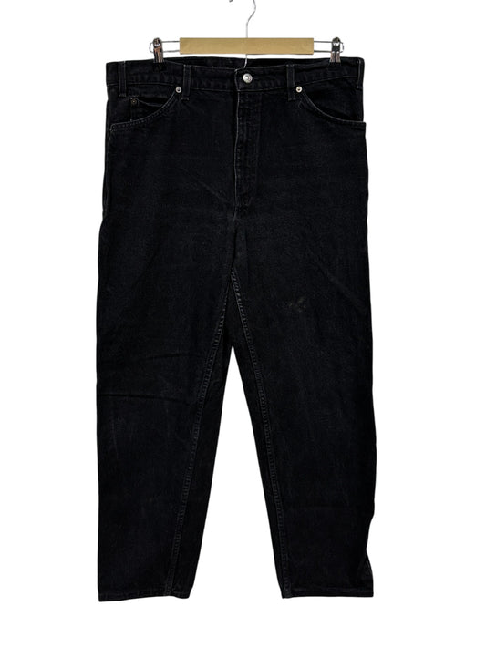 Vintage 90's Levi's 550 Relaxed Fit Black Denim Jeans Size 36x34