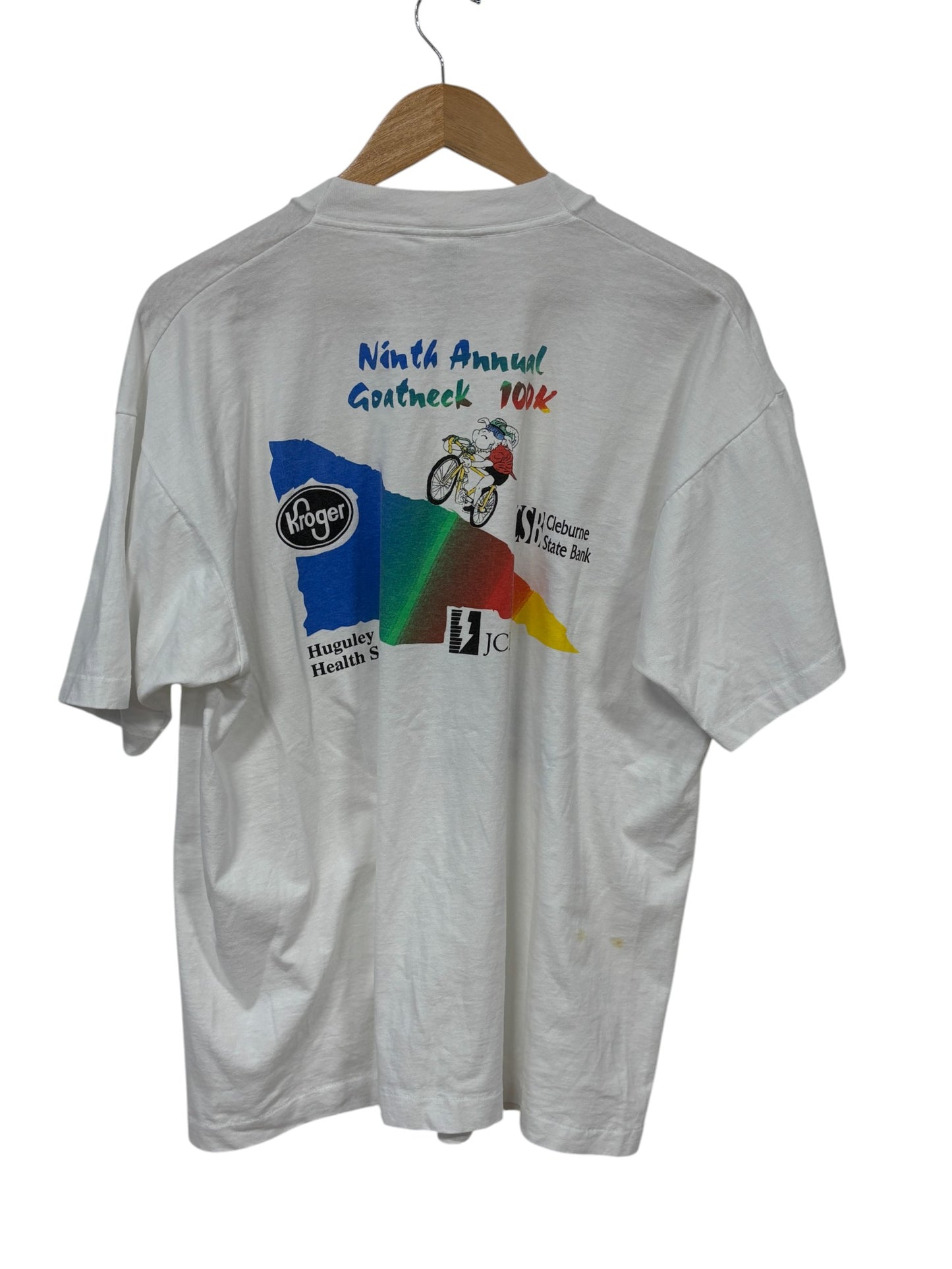 Vintage 1996 Goatneck Cycling Marathon Graphic Tee Size XL