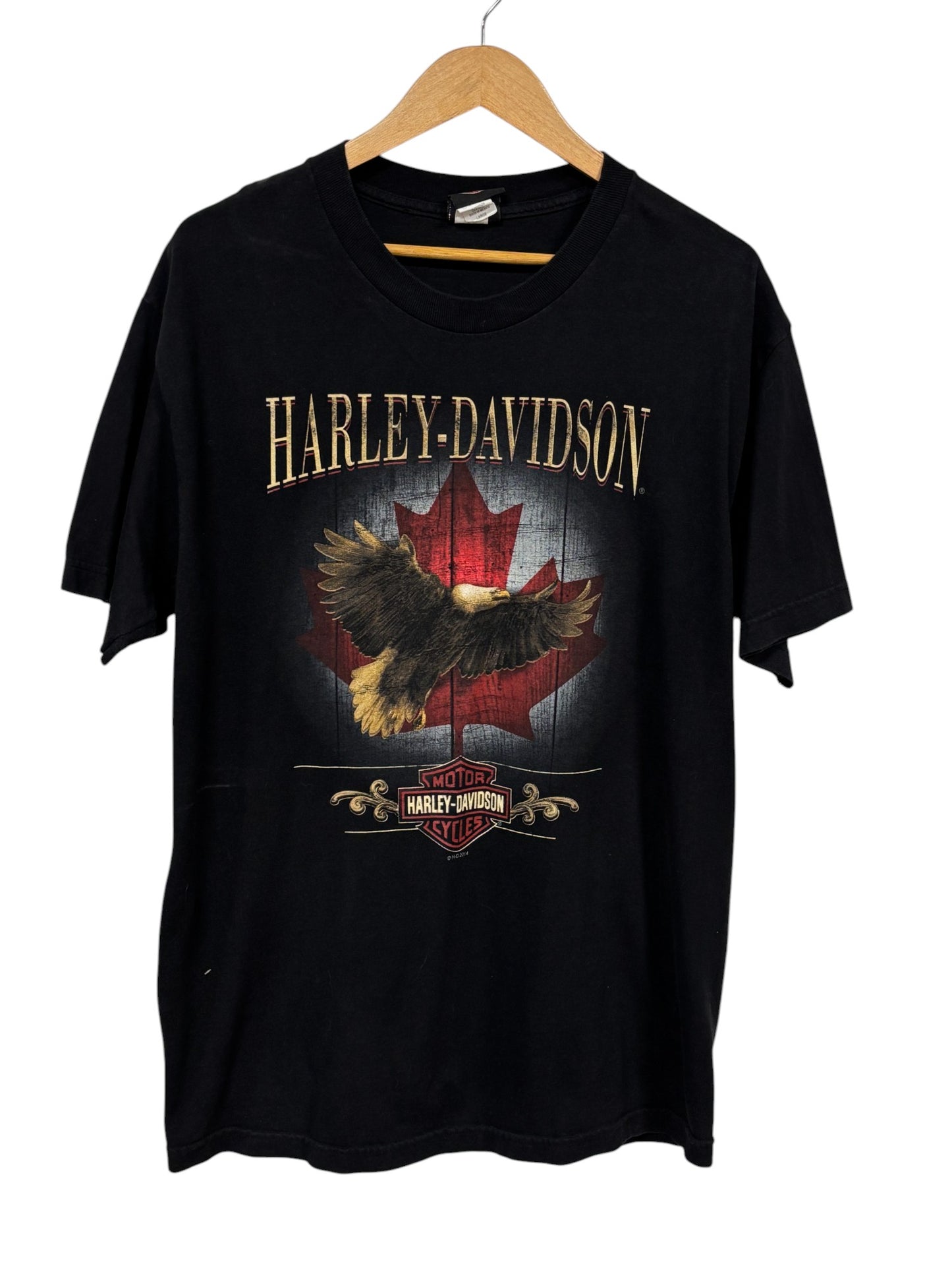Harley Davidson Niagara Falls Canada Biker Graphic Tee Size Large