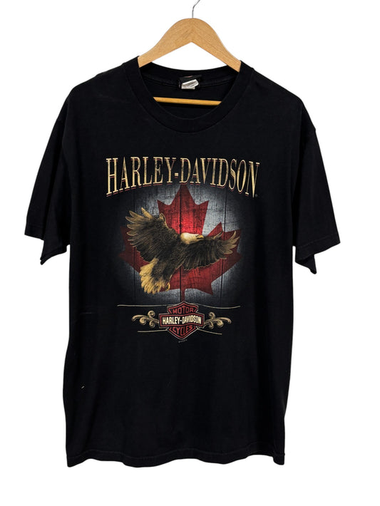 Harley Davidson Niagara Falls Canada Biker Graphic Tee Size Large