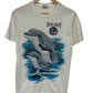 Vintage 90's Biloxi Beach Mississippi Dolphin Nature Graphic Tee Size Small