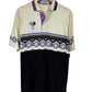 Vintage 90's PBA Pro Bowling Aztec Stripe Polo Shirt Size Large