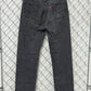 Vintage 90's Levi's 501 Striped Grey Denim Jeans Made in USA Size 28x31