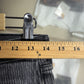 Vintage 90's Levi's 501 Striped Grey Denim Jeans Made in USA Size 28x31